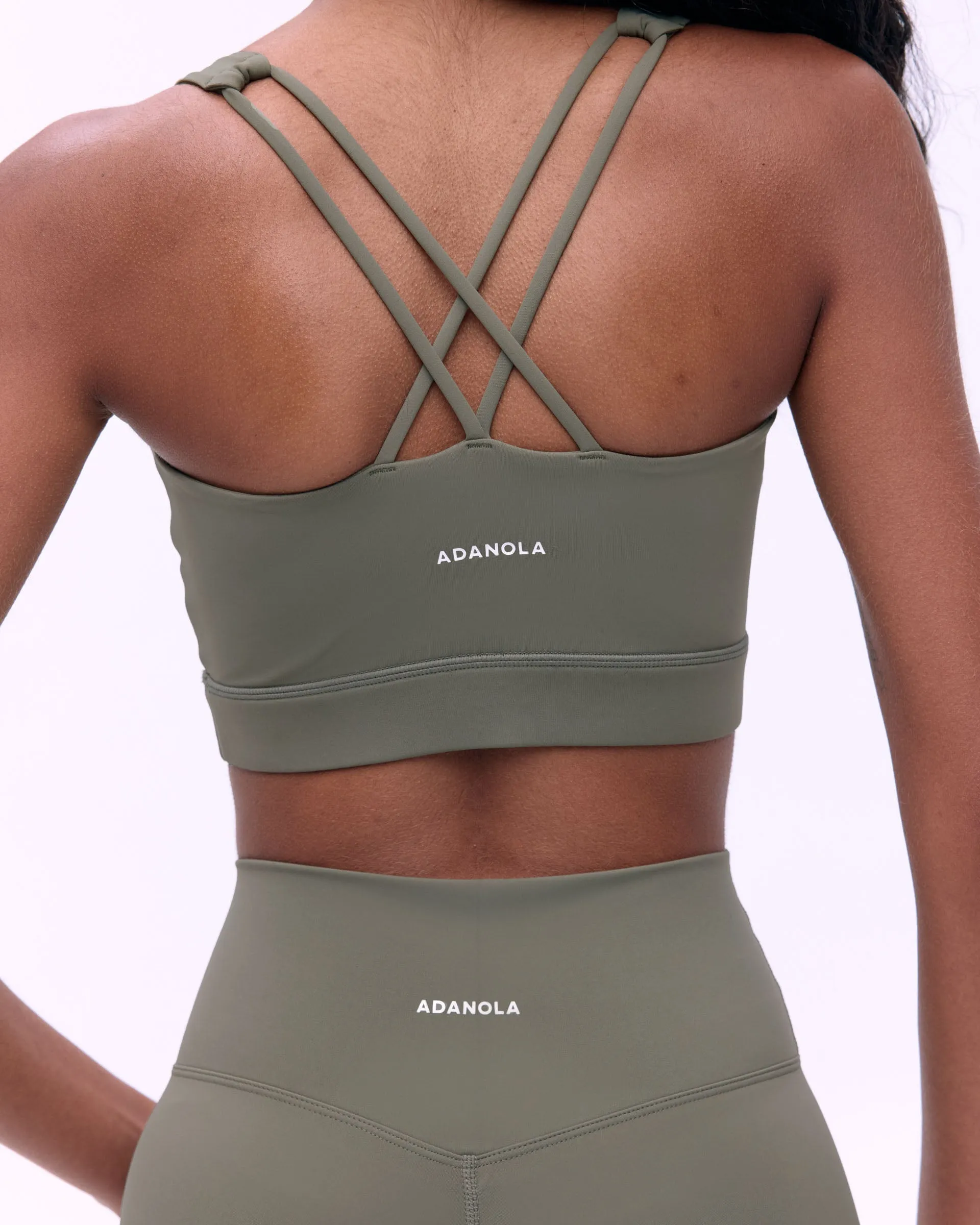 Ultimate Cross Back Bra - Olive Green