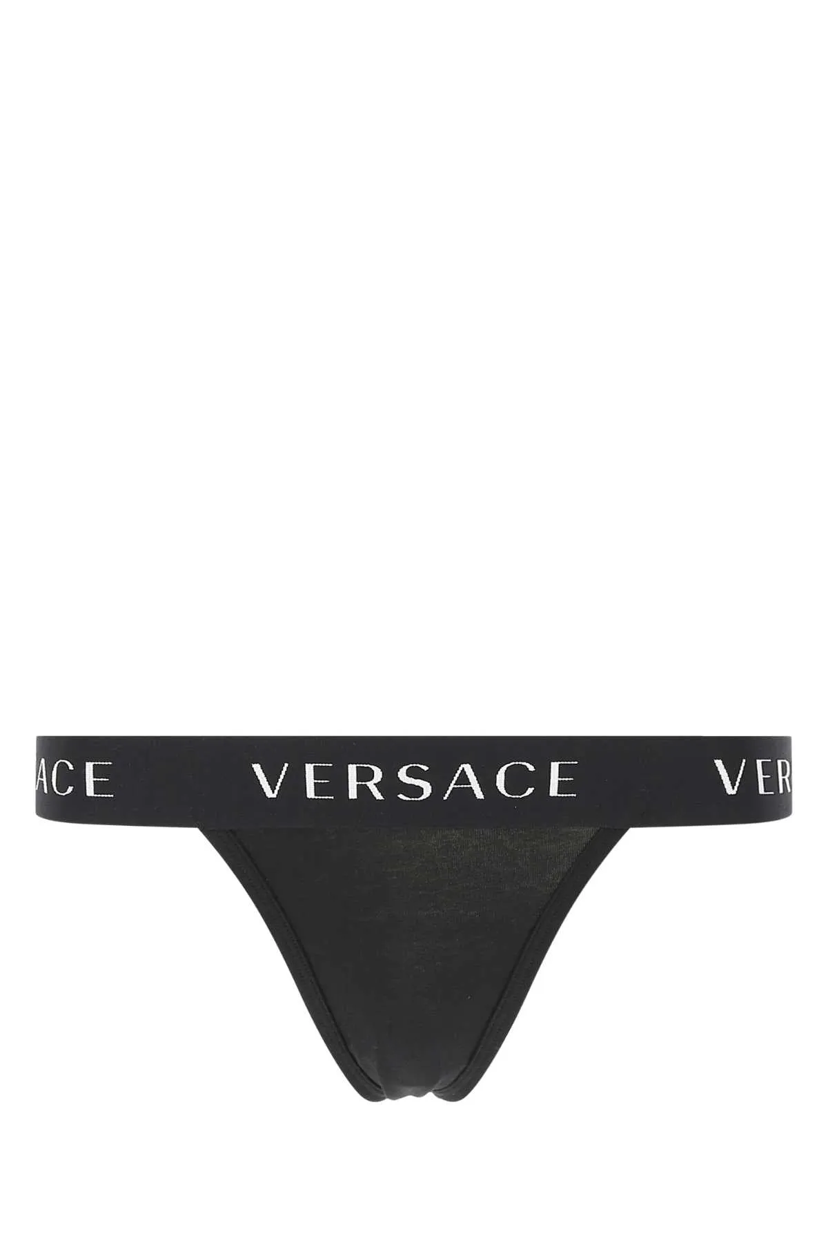 Versace Logo Waistband Thongs