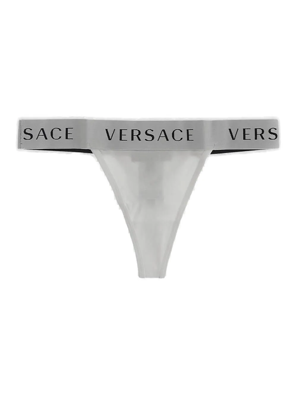 Versace Logo Waistband Thongs