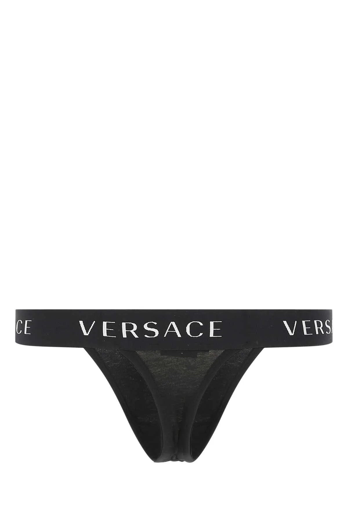 Versace Logo Waistband Thongs