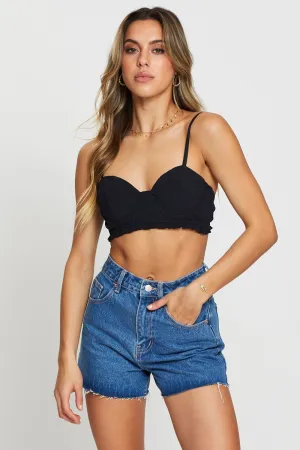White Crop Bralette