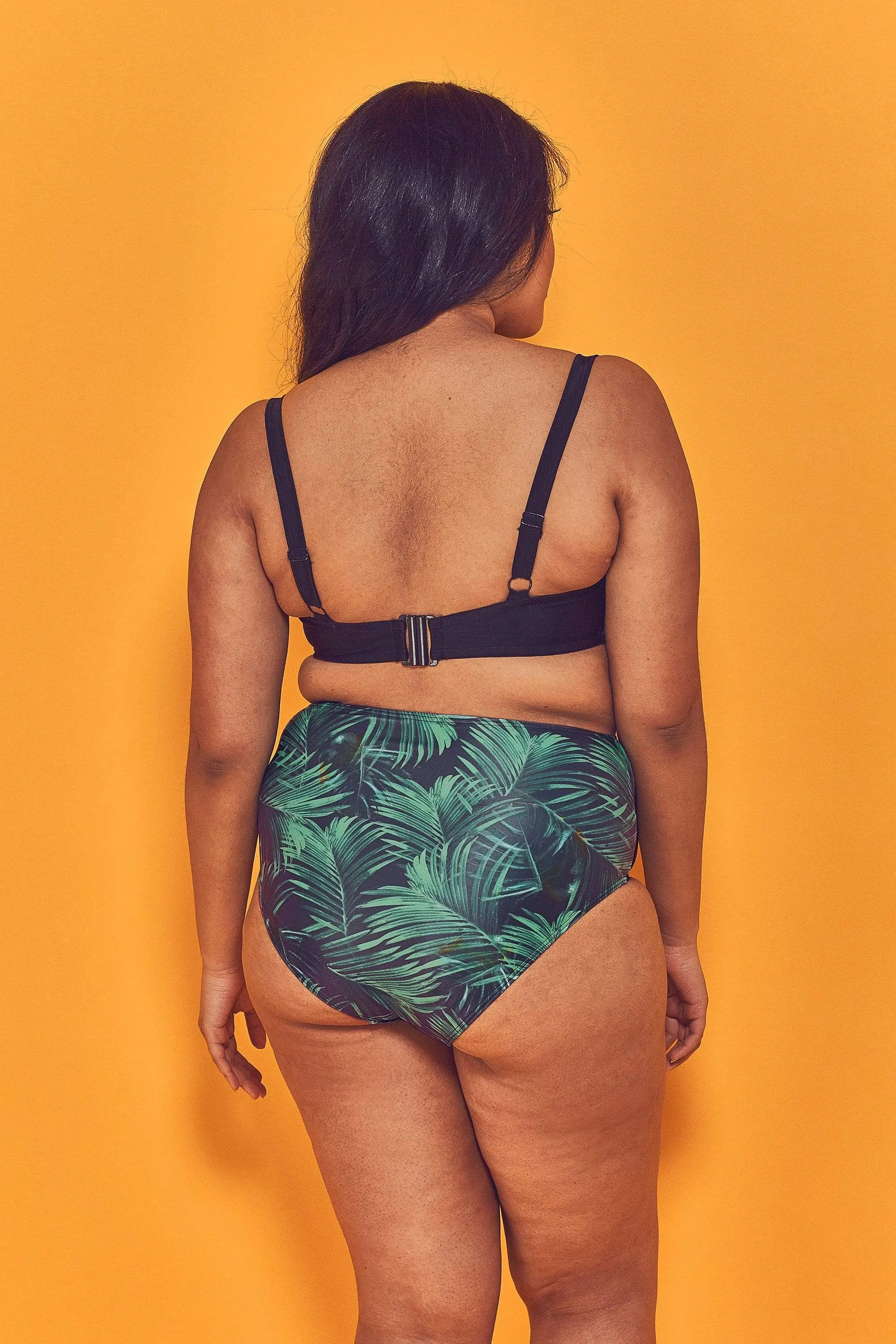 Wolf & Whistle Palm Underwired Bikini Top Curve