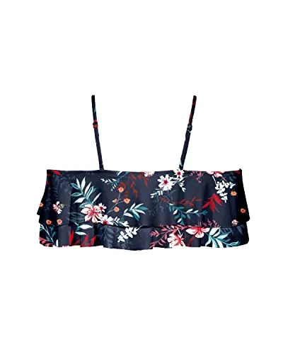 Women's Off Shoulder Ruffle Bikini Tops Flounce Swimwear Tops