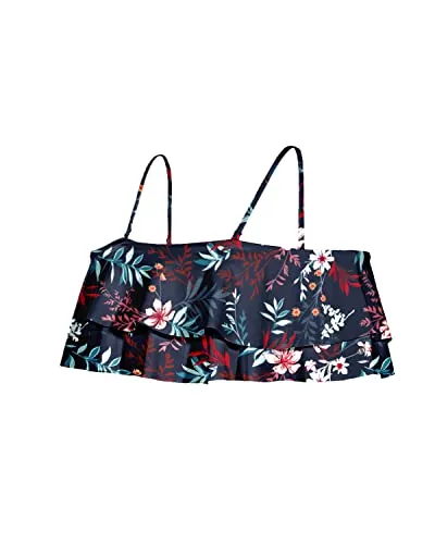 Women's Off Shoulder Ruffle Bikini Tops Flounce Swimwear Tops