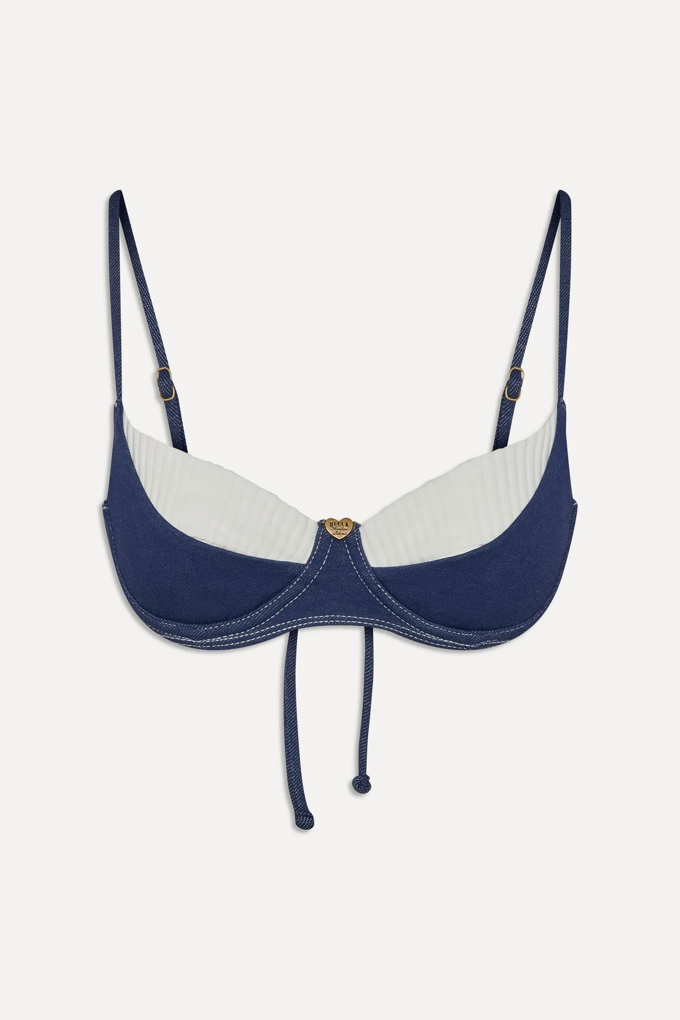 x BELLA HADID Jolene Underwire Bikini Top - Summer Denim