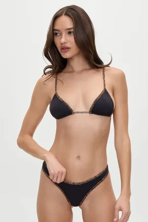 x BELLA HADID Lumia Triangle Bikini Top - Lucky Leopard
