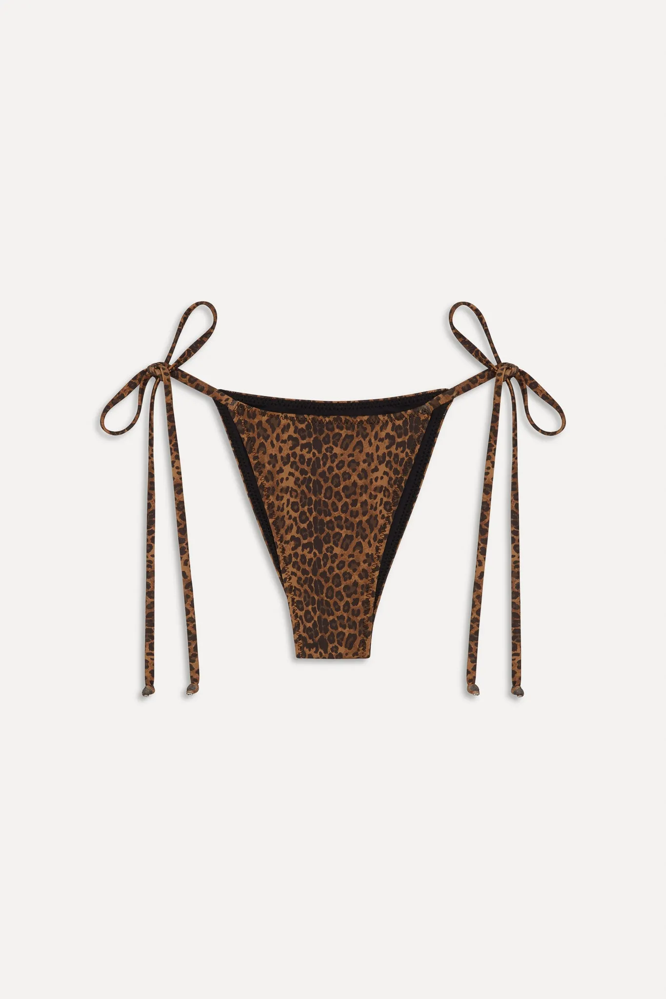 x BELLA HADID Mackenzie String Bikini Bottom - Lucky Leopard