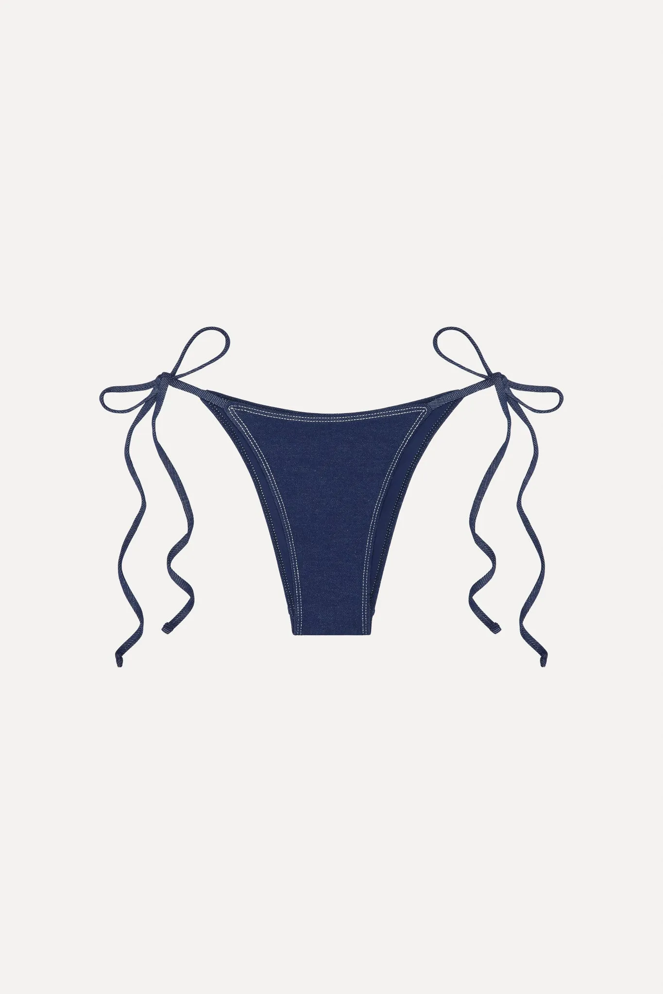 x BELLA HADID Mackenzie String Bikini Bottom - Summer Denim