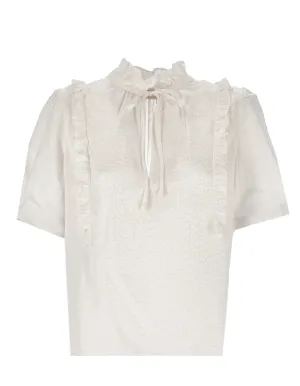 Zadig & Voltaire V-Neck Ruffled Blouse